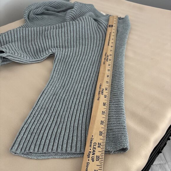 Andrea Jovine Women’s Cardigan Sweater Size M Knit Blue Oversized Round Neck - Picture 8 of 10